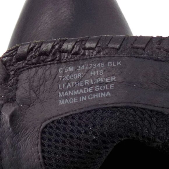 Frye & Co Leather Ankle Boots Black Side Zip Size 6.5 M 2-1/4" Block Heel Cody - Picture 8 of 8